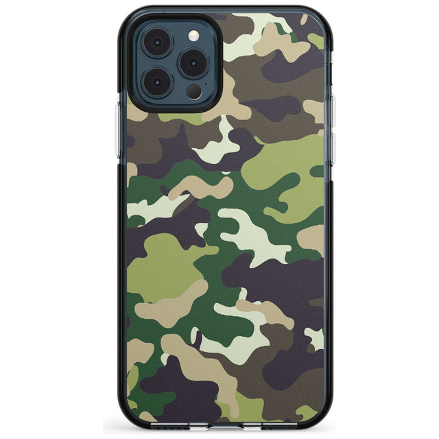 Green Camo Black Impact Phone Case for iPhone 11