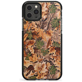 Leaves Camo Black Impact Phone Case for iPhone 11