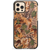 Leaves Camo Black Impact Phone Case for iPhone 11