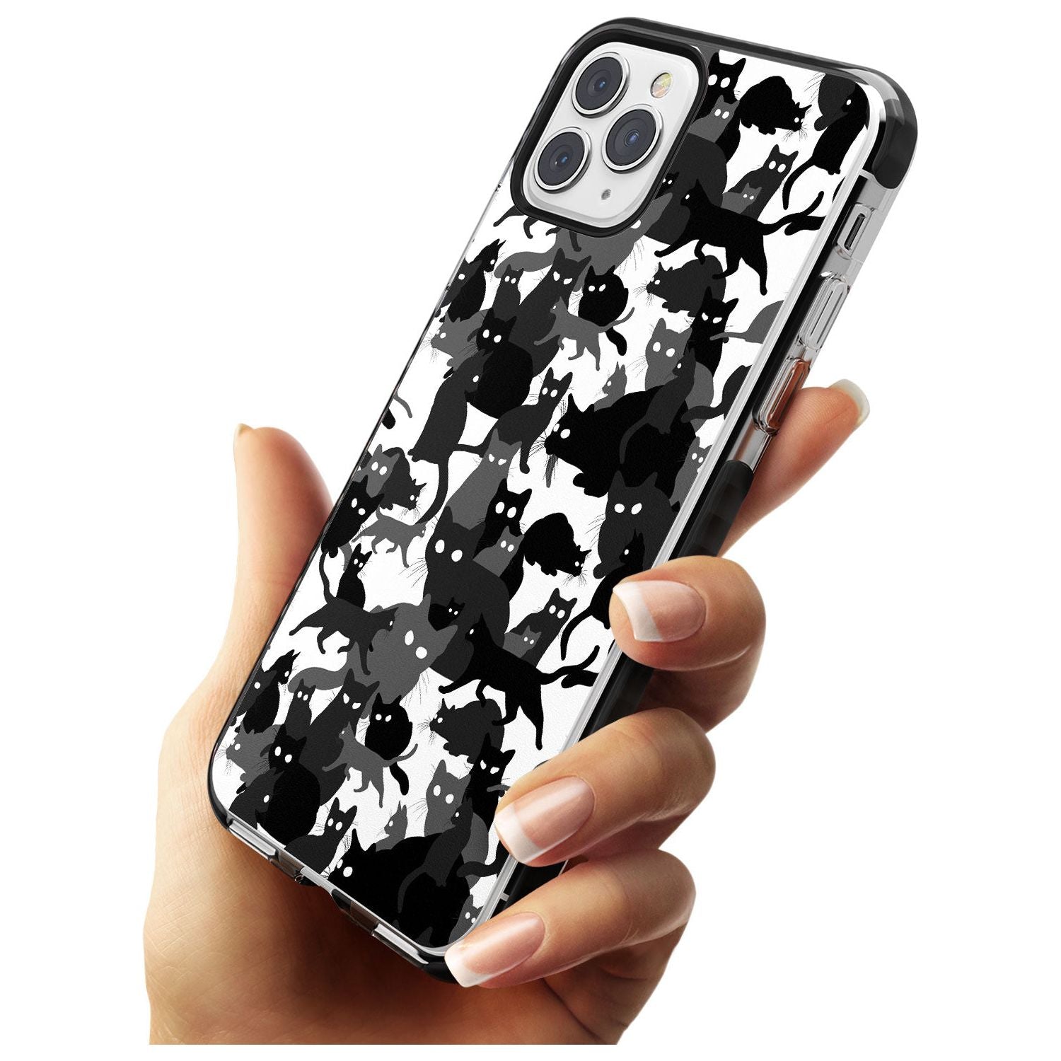 Black & White Cat Camouflage iPhone Case   Phone Case - Case Warehouse