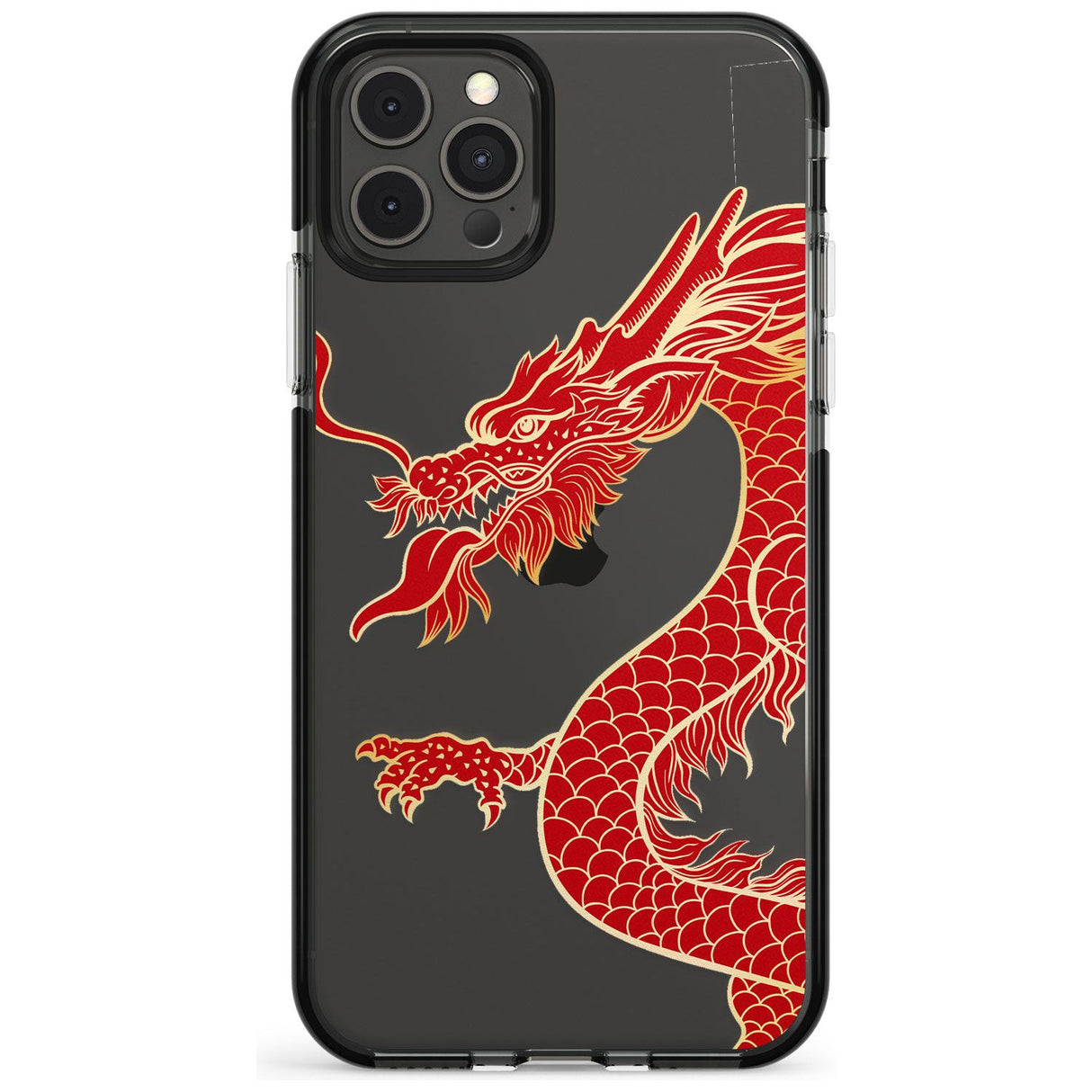 Large Black Dragon Black Impact Phone Case for iPhone 11