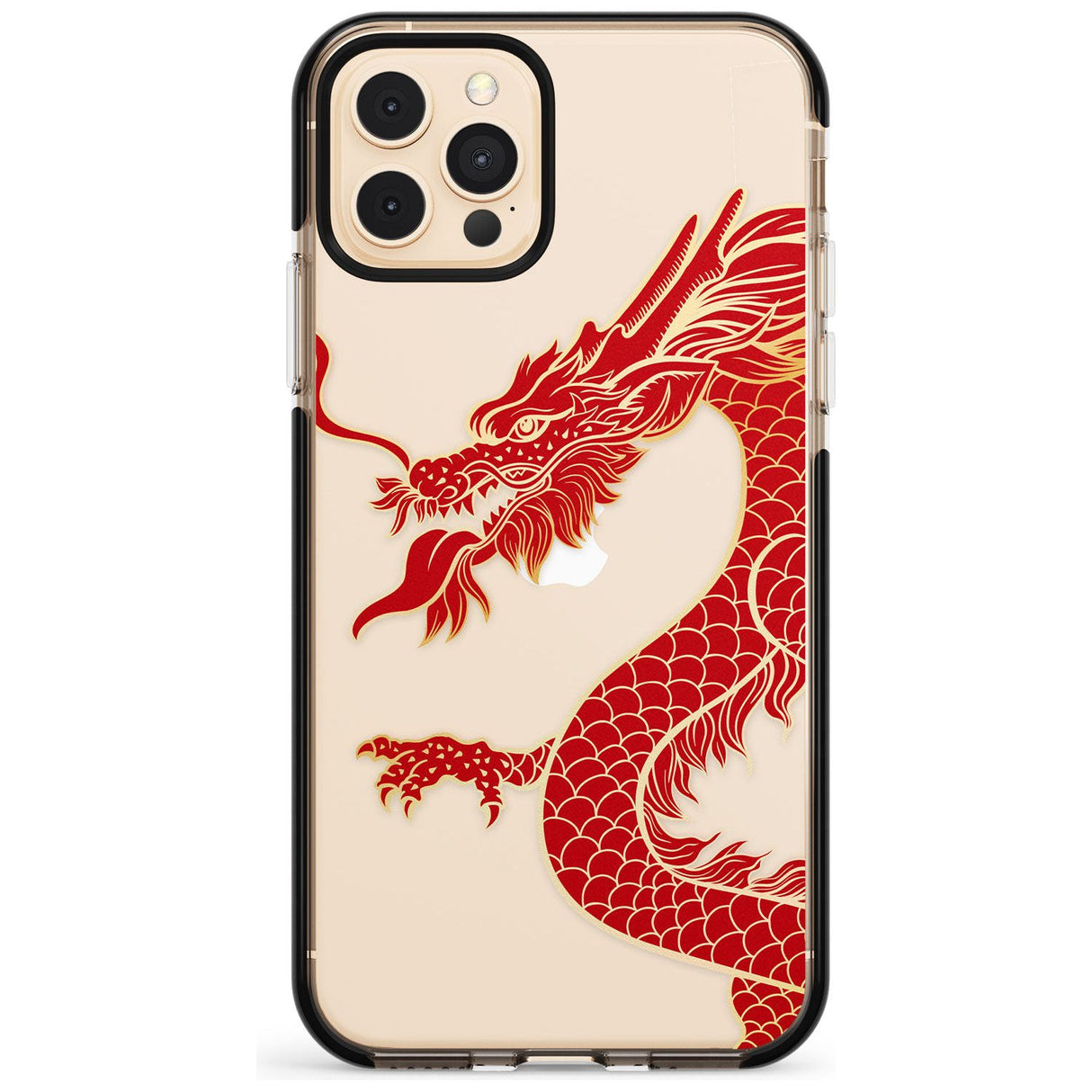 Large Black Dragon Black Impact Phone Case for iPhone 11