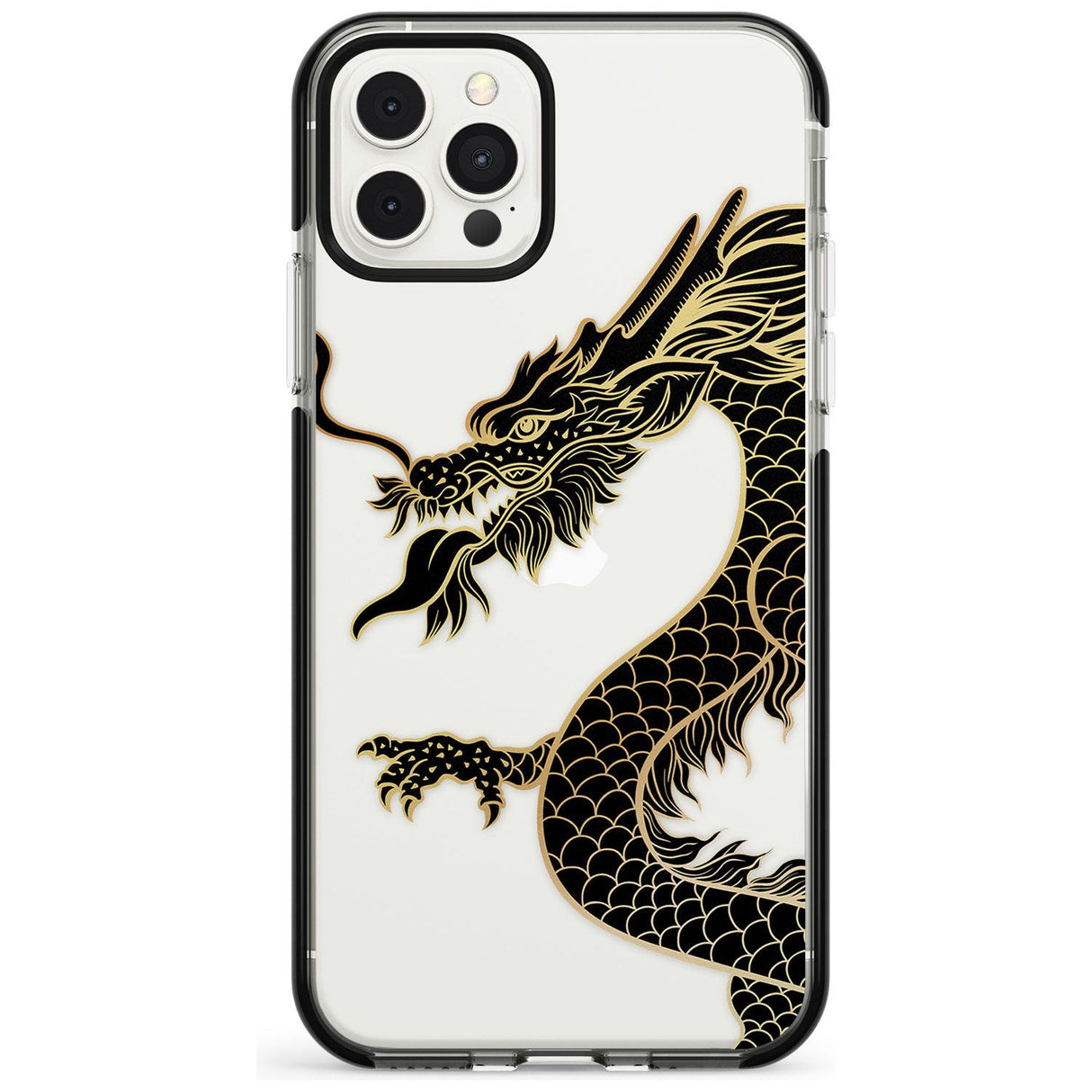 Large Red Dragon Black Impact Phone Case for iPhone 11