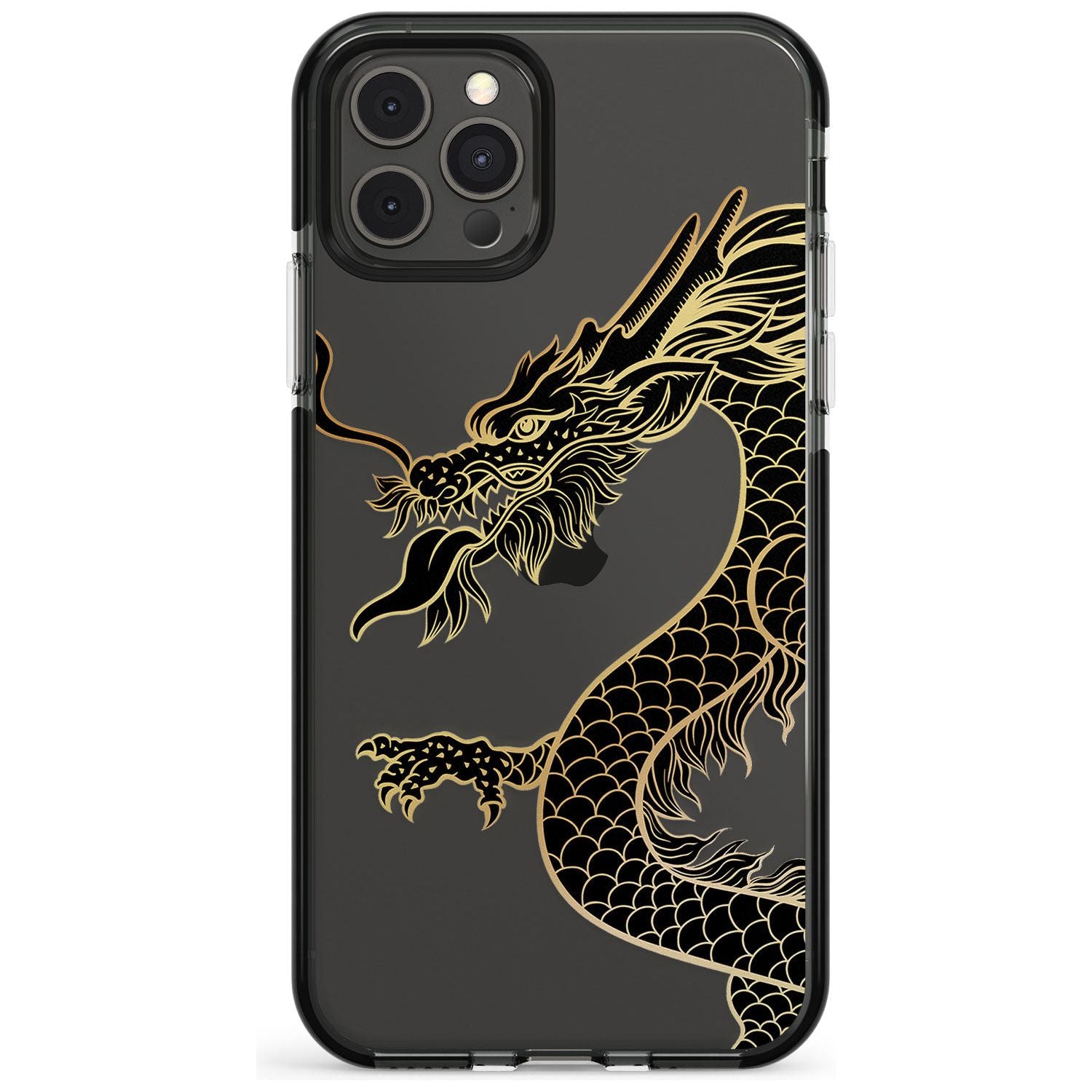 Large Red Dragon Black Impact Phone Case for iPhone 11