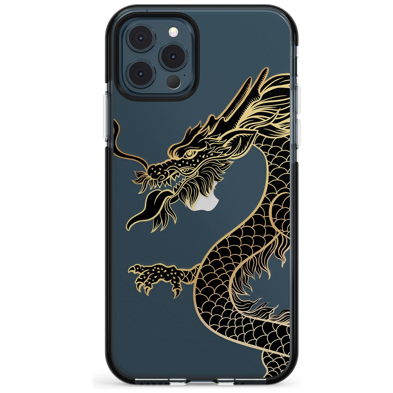 Large Red Dragon Black Impact Phone Case for iPhone 11