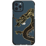 Large Red Dragon Black Impact Phone Case for iPhone 11