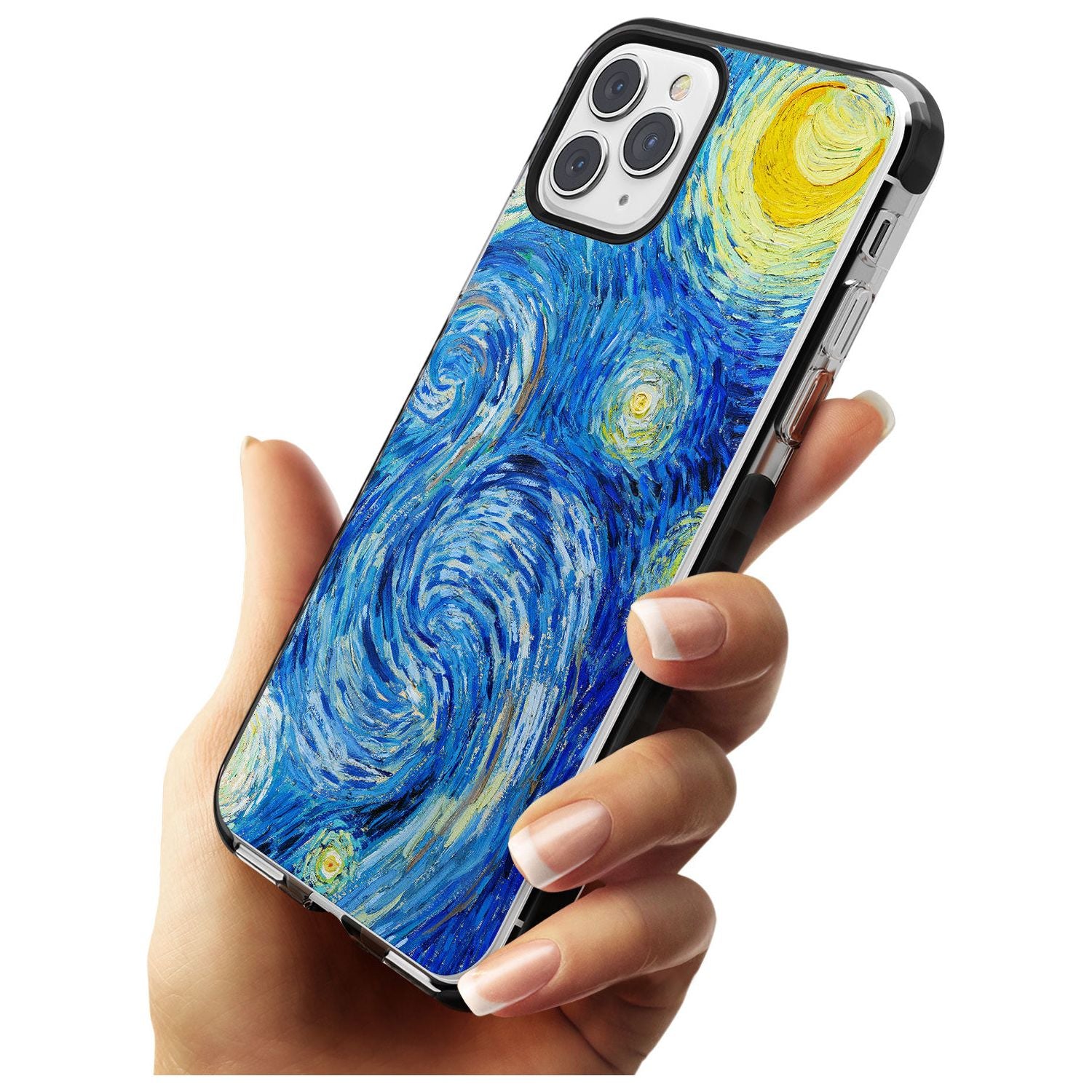 The Starry Night by Vincent Van Gogh Pink Fade Impact Phone Case for iPhone 11