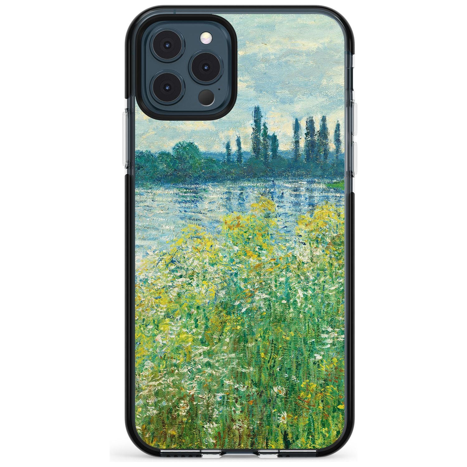 Banks of the Seine by Claude Monet Pink Fade Impact Phone Case for iPhone 11