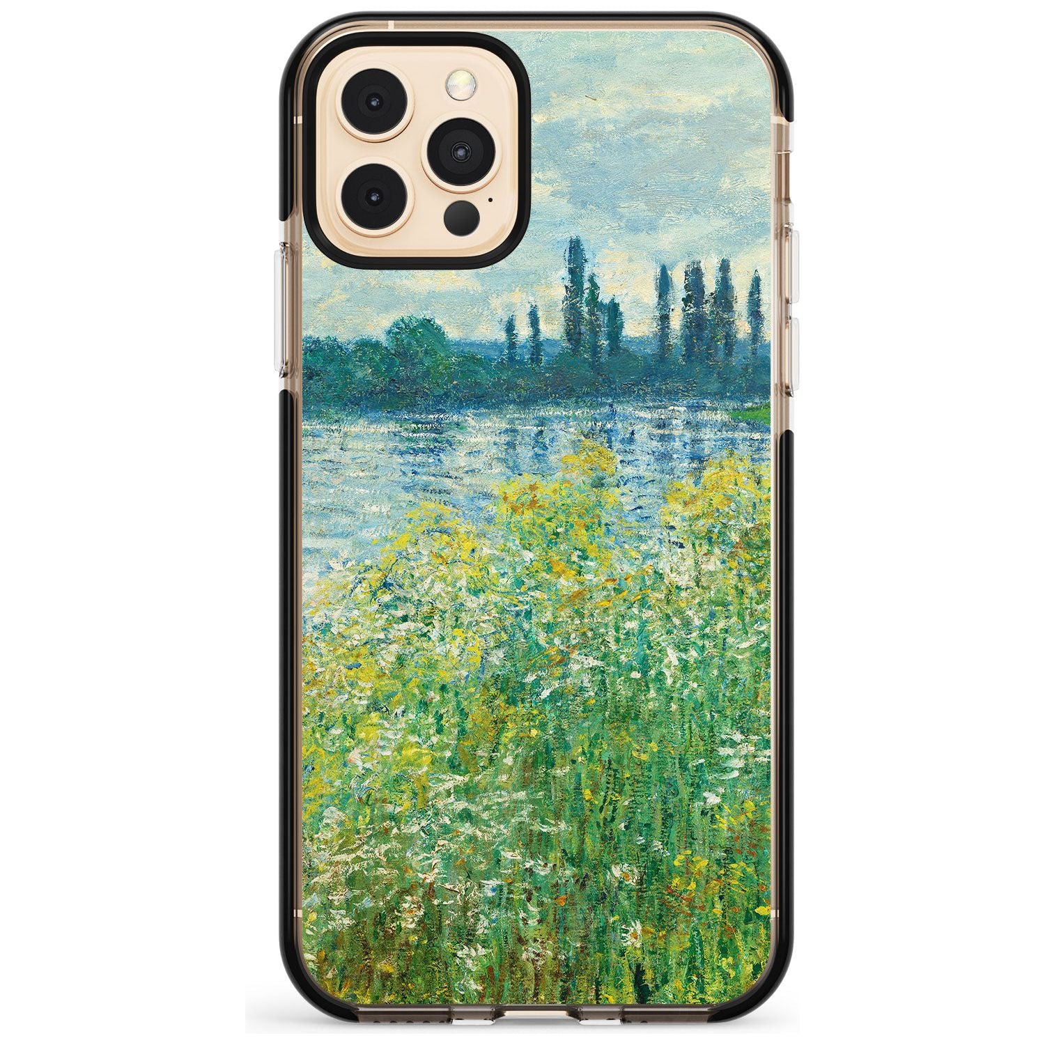 Banks of the Seine by Claude Monet Pink Fade Impact Phone Case for iPhone 11