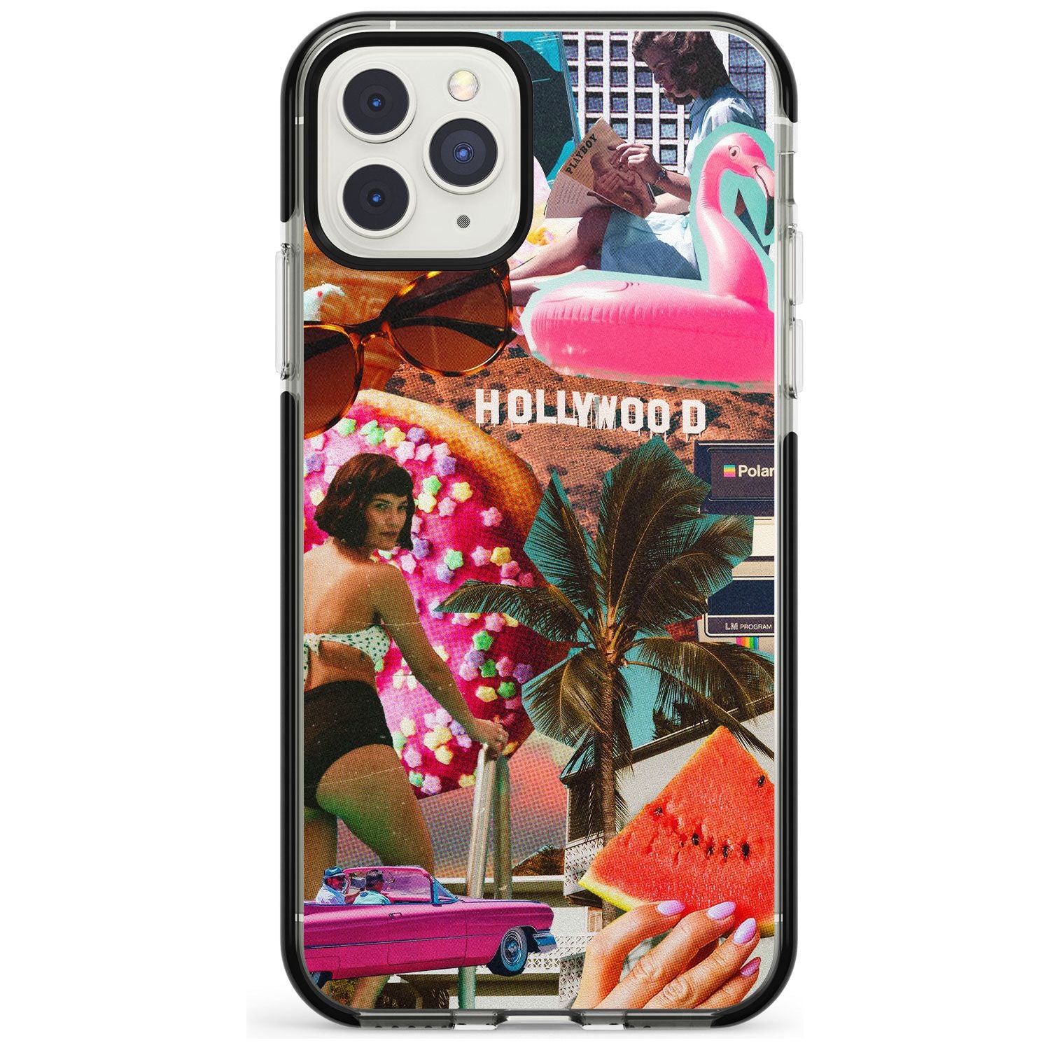 Vintage Collage: Hollywood Mix Black Impact Phone Case for iPhone 11 Pro Max