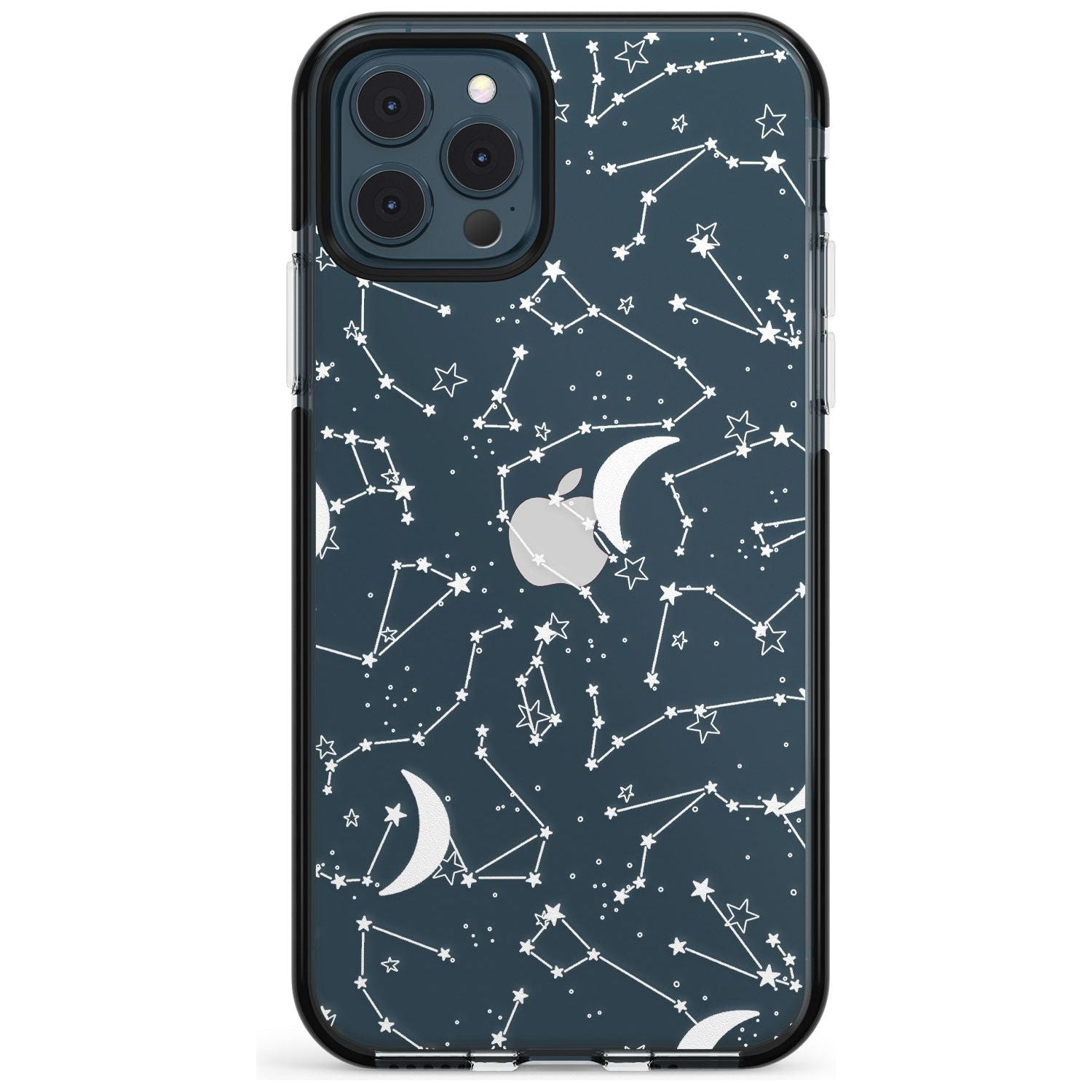 White Constellations on Clear Pink Fade Impact Phone Case for iPhone 11