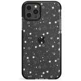 White Stars on Clear Impact Phone Case for iPhone 11, iphone 12