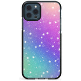 White Stars on Pastels Pink Fade Impact Phone Case for iPhone 11