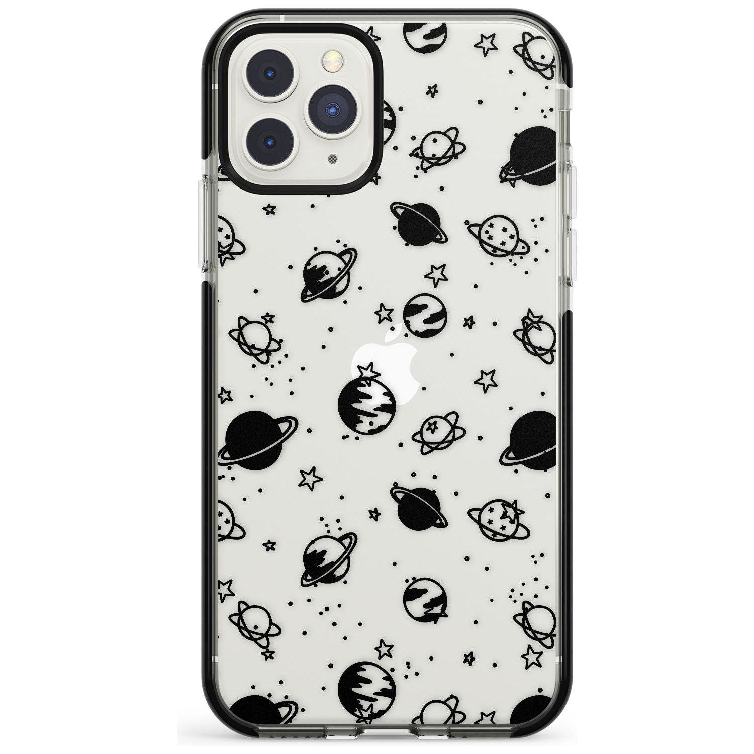 Planets iPhone Case  Black Impact Phone Case - Case Warehouse