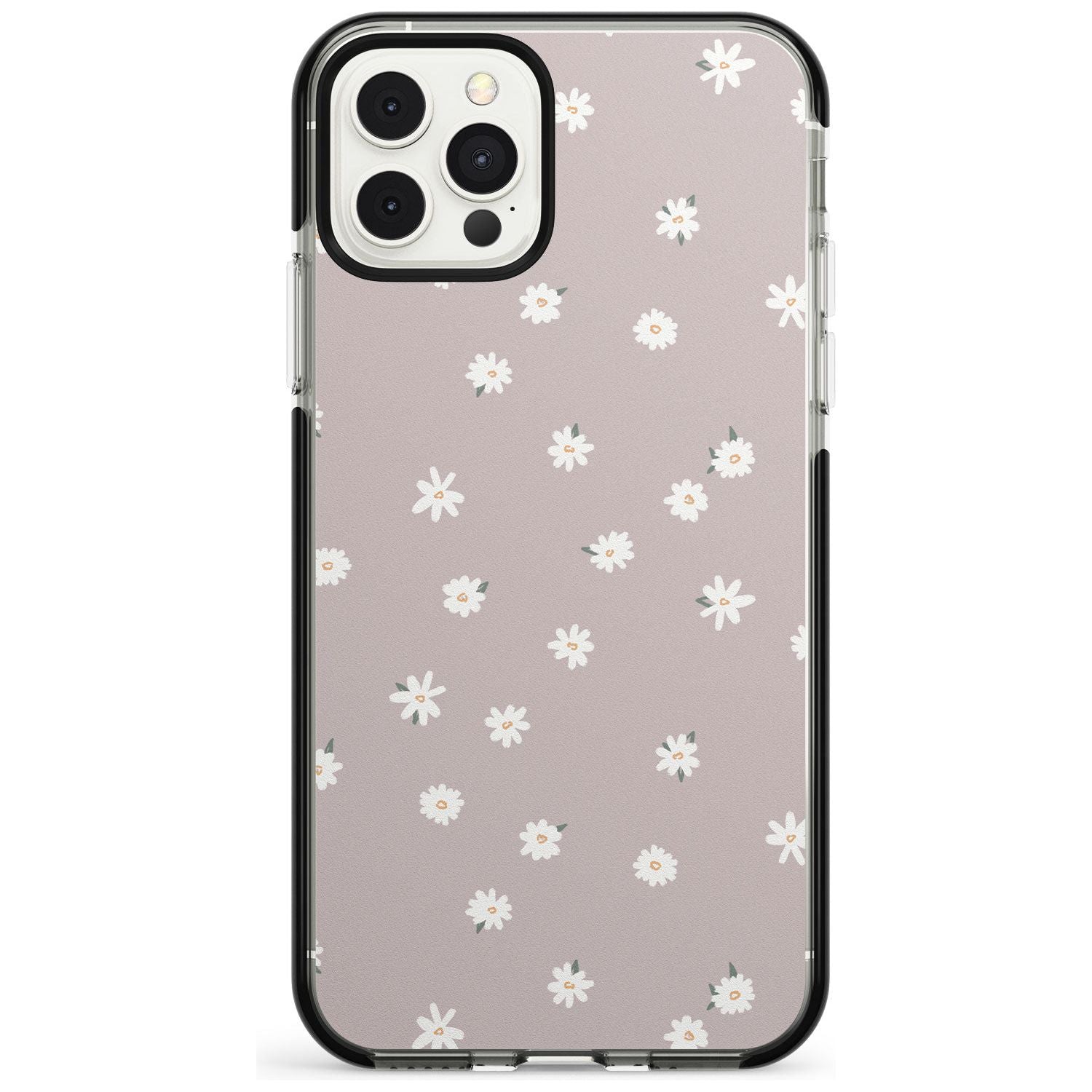 Painted Daises - Dark Pink Cute Floral Design Pink Fade Impact Phone Case for iPhone 11