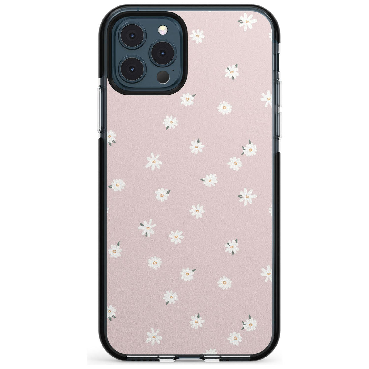 Painted Daises on Pink - Cute Floral Daisy Design Pink Fade Impact Phone Case for iPhone 11