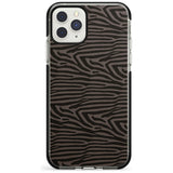 Dark Animal Print Pattern Zebra Black Impact Phone Case for iPhone 11 Pro Max