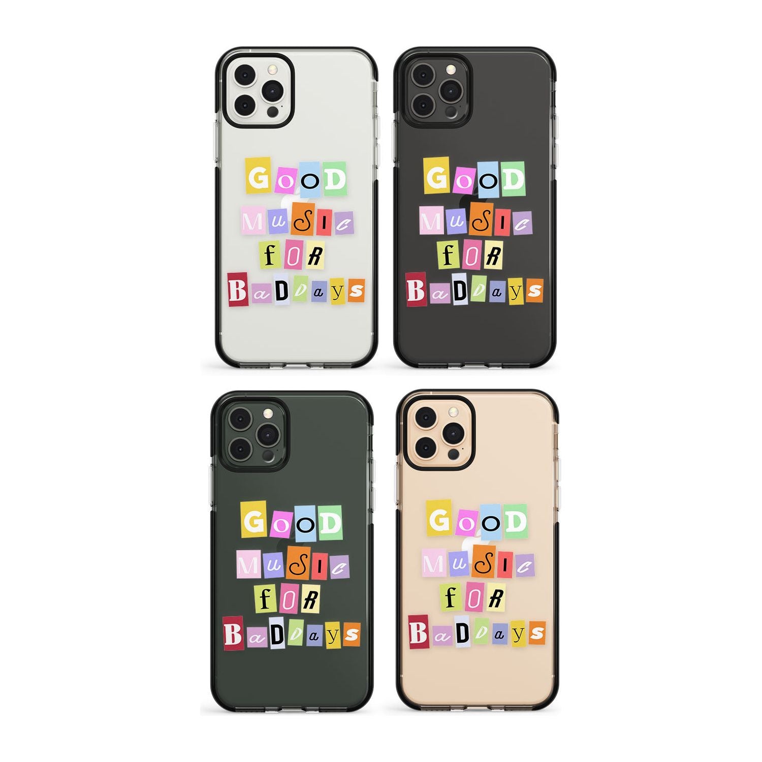 Good Music For Bad Days Impact Phone Case for iPhone 11, iphone 12