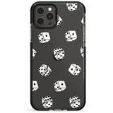 Clear Dice Pattern Black Impact Phone Case for iPhone 11