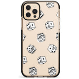 Clear Dice Pattern Black Impact Phone Case for iPhone 11