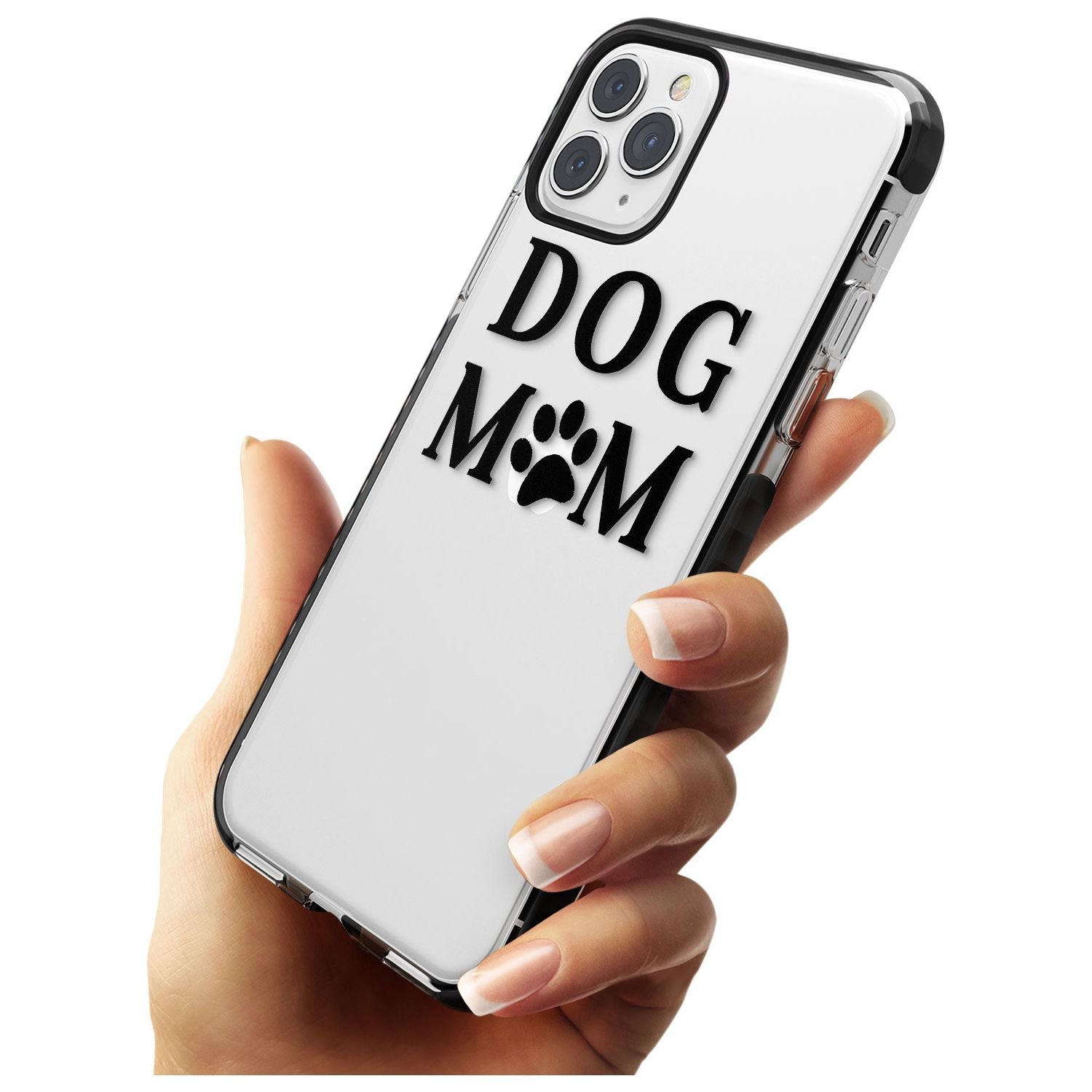 Dog Mom Paw Print Black Impact Phone Case for iPhone 11 Pro Max