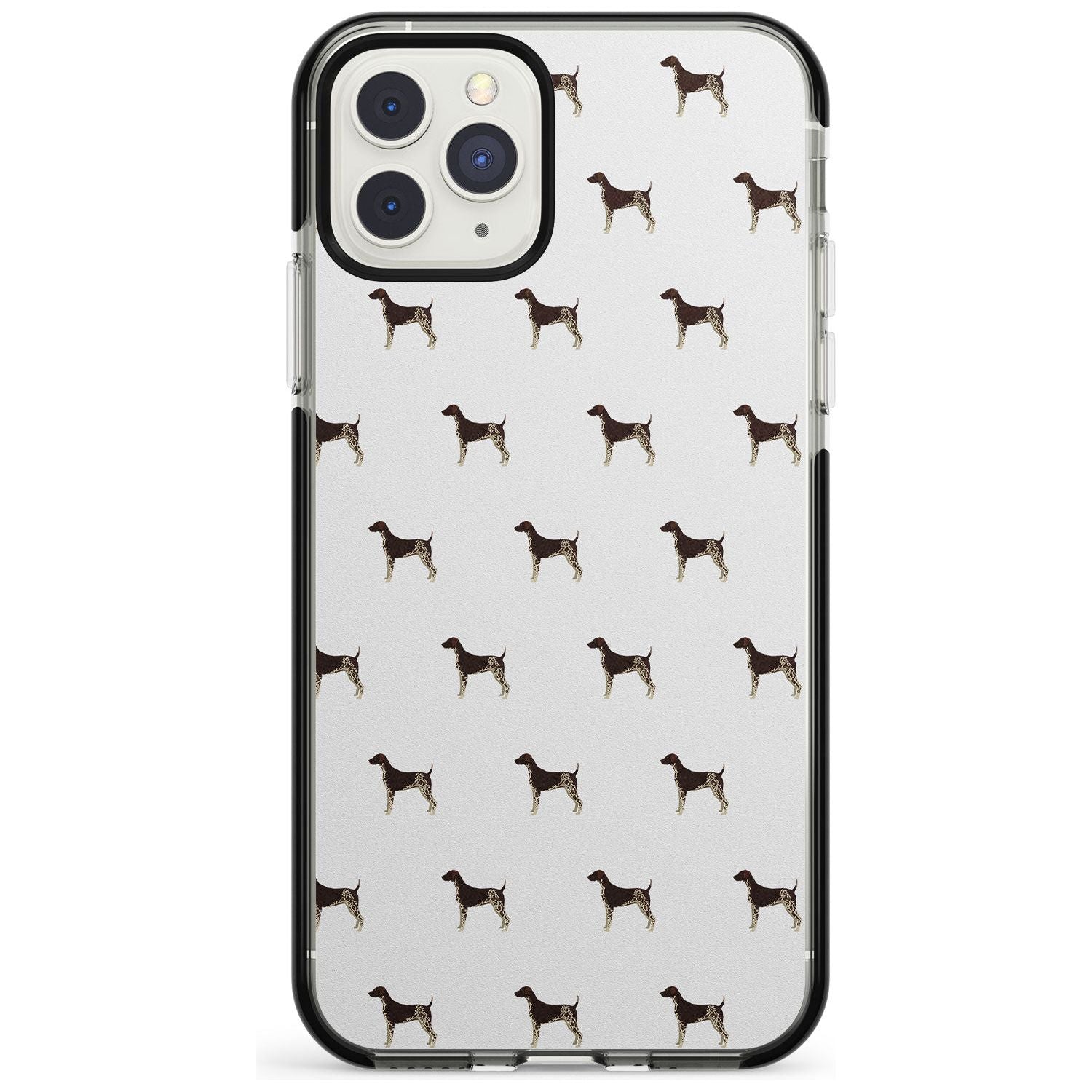 German Shorthaired Pointer Dog Pattern Black Impact Phone Case for iPhone 11 Pro Max
