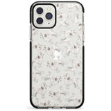 Poodle (White) Watercolour Dog Pattern Black Impact Phone Case for iPhone 11 Pro Max