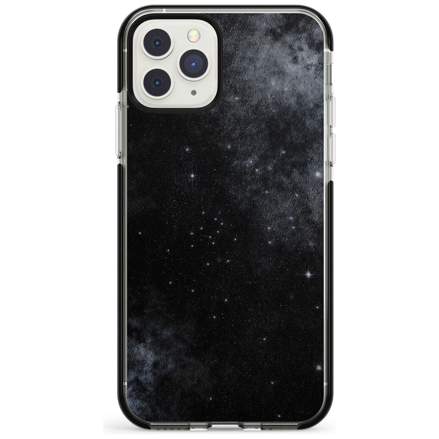 Night Sky Galaxies: Shimmering Stars Phone Case iPhone 11 Pro Max / Black Impact Case,iPhone 11 Pro / Black Impact Case,iPhone 12 Pro Max / Black Impact Case Blanc Space