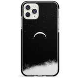 Upside Down Crescent Moon Black Impact Phone Case for iPhone 11 Pro Max