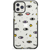 Eyes & Lips Icons iPhone Case  Black Impact Phone Case - Case Warehouse