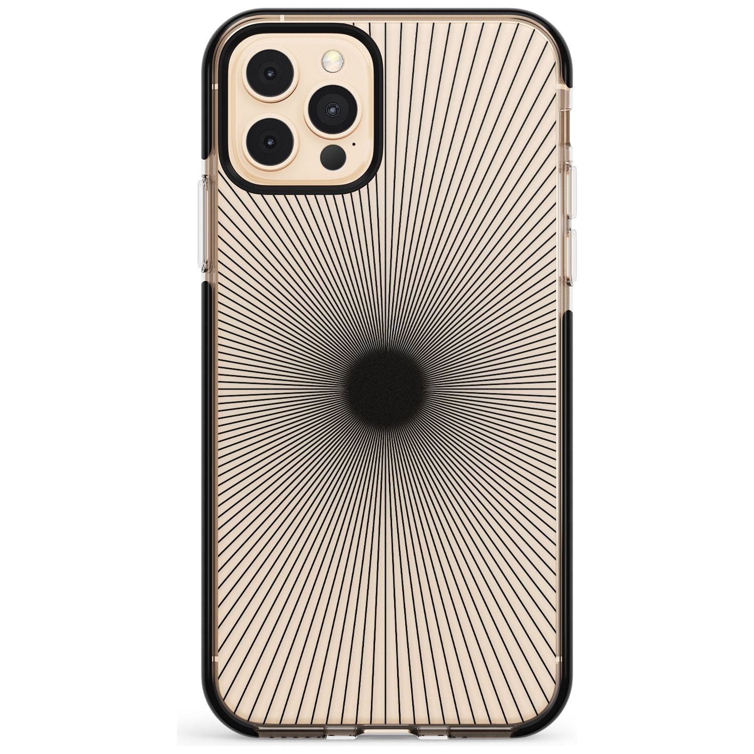 Abstract Lines: Sunburst Pink Fade Impact Phone Case for iPhone 11