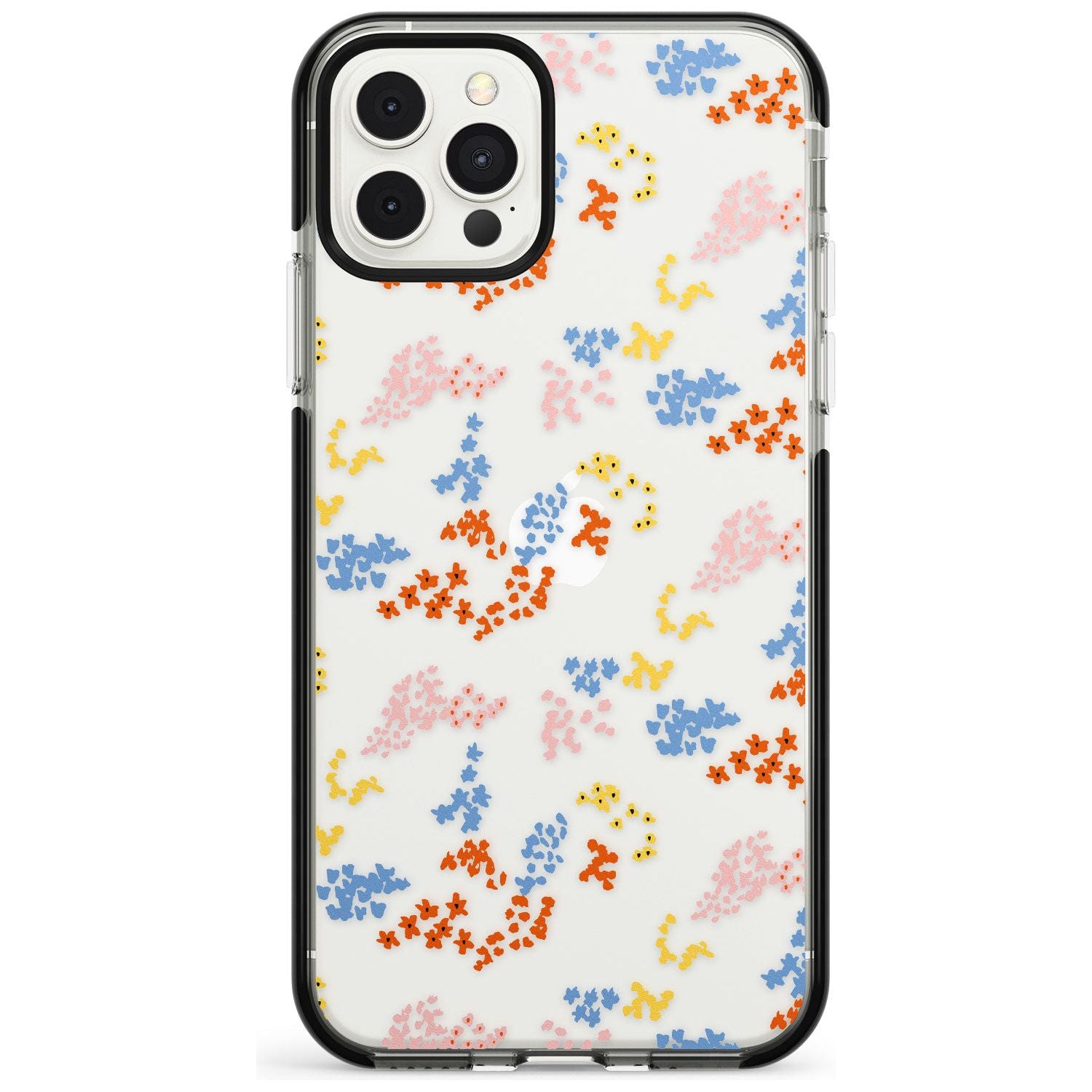 Small Flower Mix: Transparent Pink Fade Impact Phone Case for iPhone 11