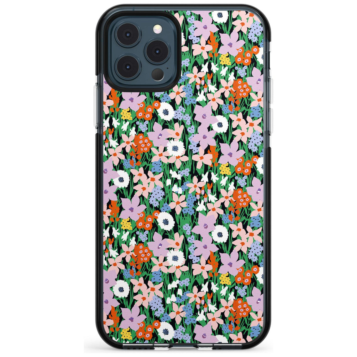 Jazzy Floral Mix: Solid Pink Fade Impact Phone Case for iPhone 11