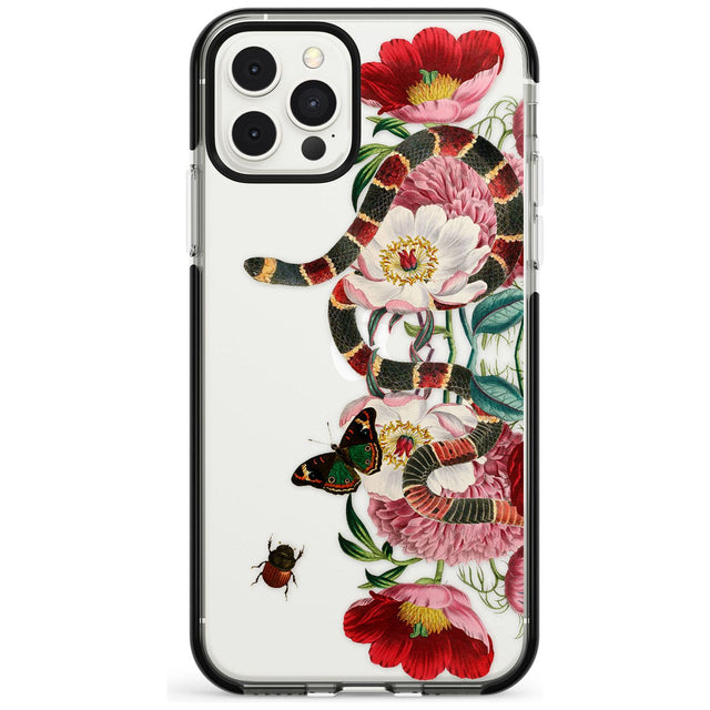 Floral Snake Pink Fade Impact Phone Case for iPhone 11