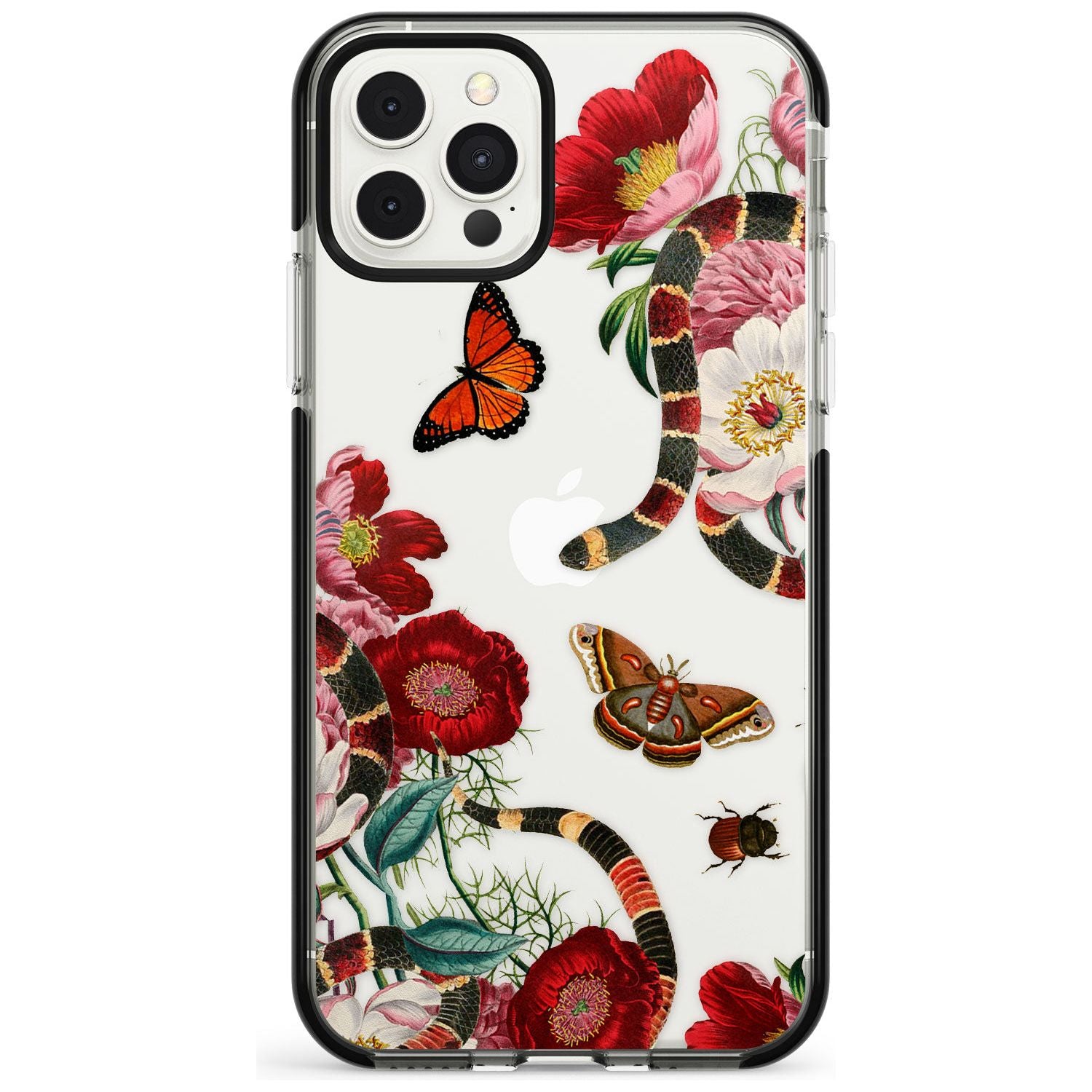 Botanical Snake  Pink Fade Impact Phone Case for iPhone 11