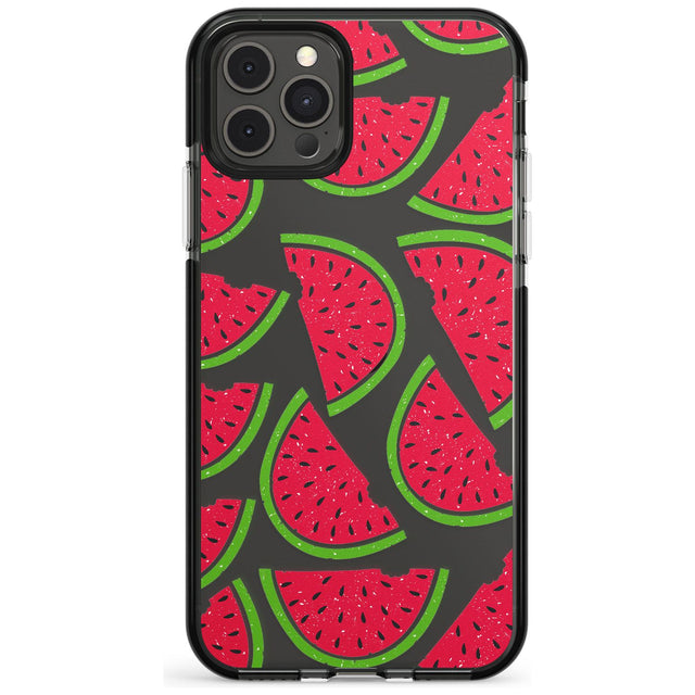 Watermelon Pattern Black Impact Phone Case for iPhone 11