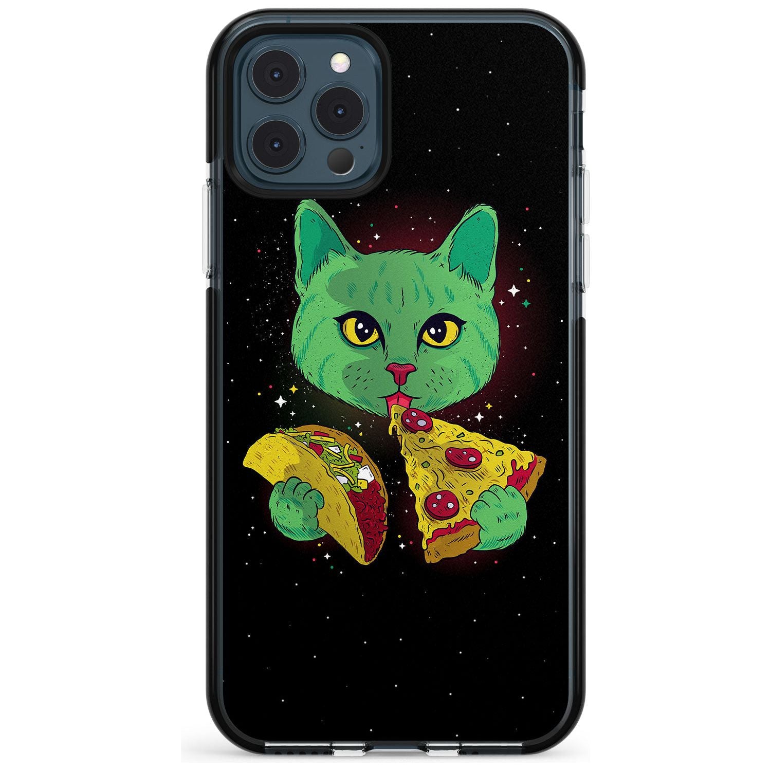 Pizza Purr Black Impact Phone Case for iPhone 11