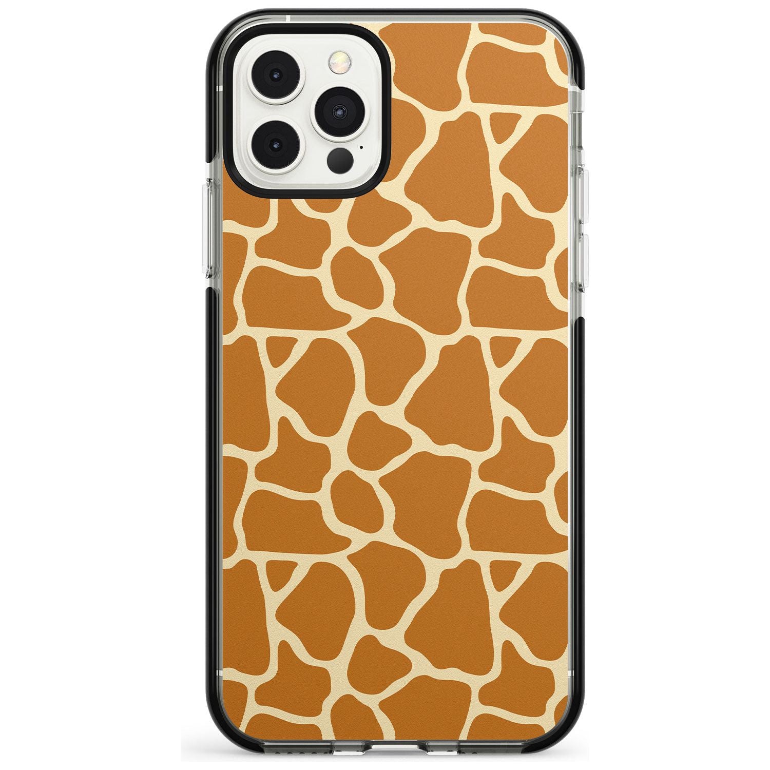 Giraffe Pattern Black Impact Phone Case for iPhone 11