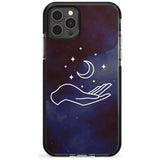 Floating Moon Above Hand Pink Fade Impact Phone Case for iPhone 11