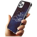 Floating Moon Above Hand Pink Fade Impact Phone Case for iPhone 11