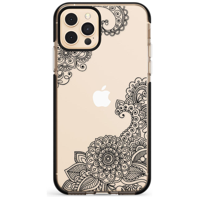 Black Henna Botanicals Black Impact Phone Case for iPhone 11