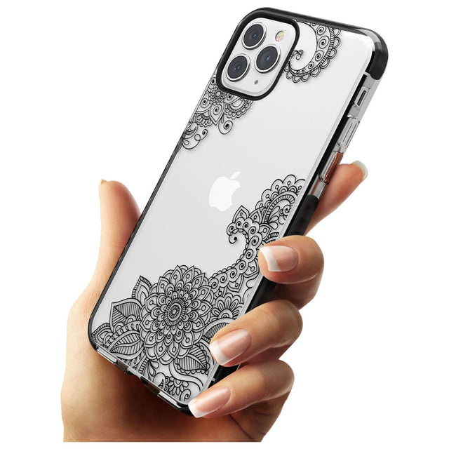 Black Henna Botanicals Black Impact Phone Case for iPhone 11