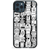 Monochrome Heads Black Impact Phone Case for iPhone 11