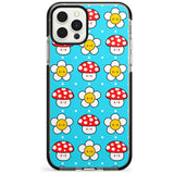 Shroom Bunnies Kawaii Pattern Black Impact Phone Case for iPhone 11