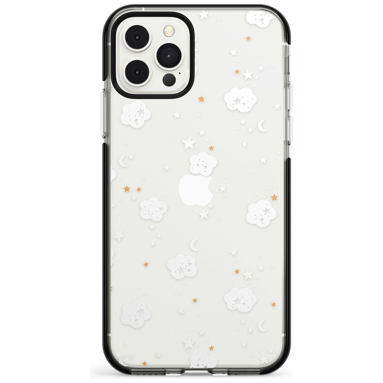 Stars & Clouds Pink Fade Impact Phone Case for iPhone 11