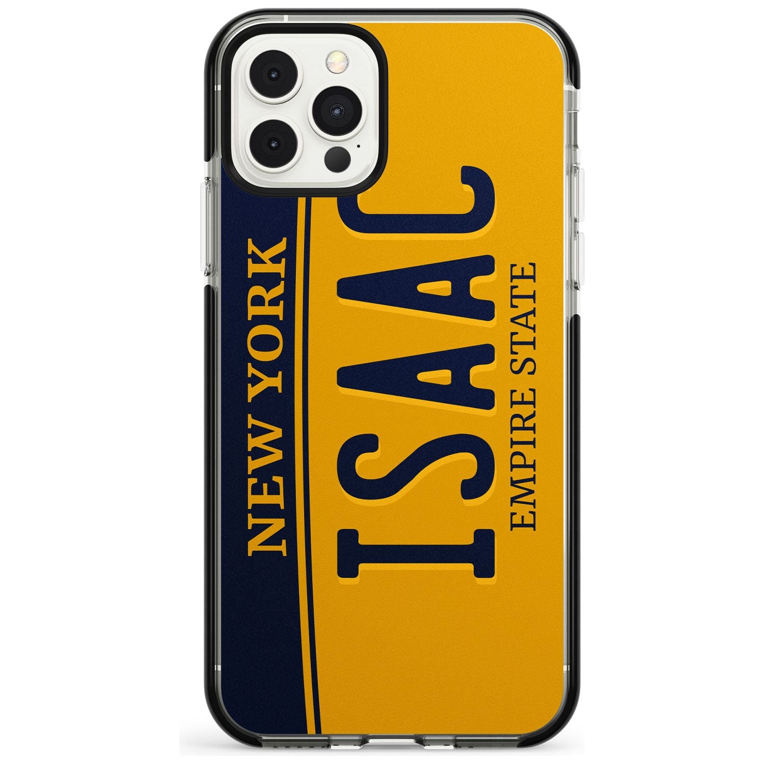New York License Plate Pink Fade Impact Phone Case for iPhone 11