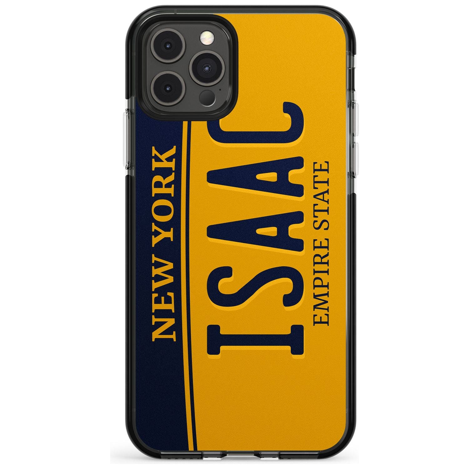 New York License Plate Pink Fade Impact Phone Case for iPhone 11