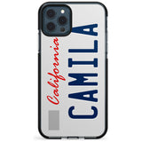 California License Plate Pink Fade Impact Phone Case for iPhone 11