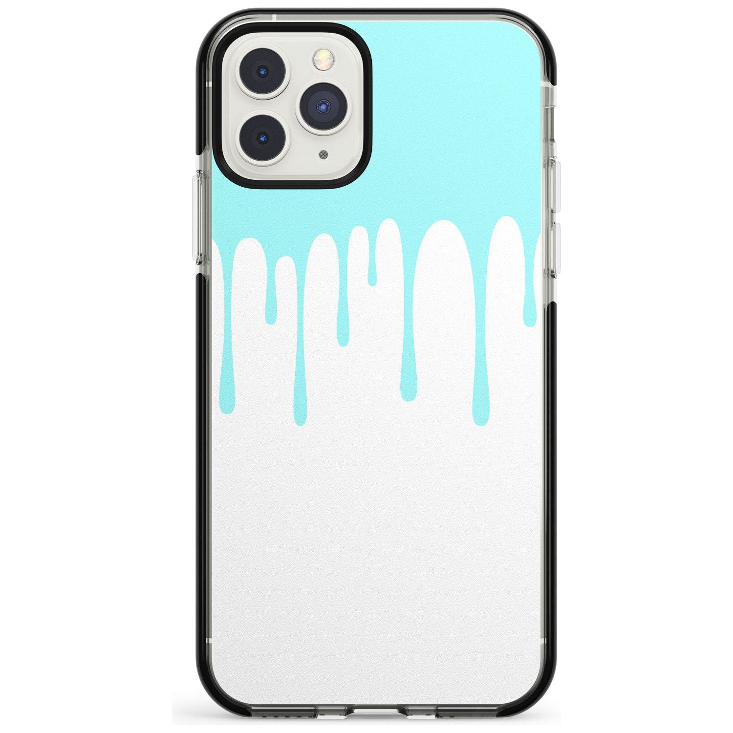 Melted Effect: Teal & White iPhone Case Black Impact Phone Case Warehouse 11 Pro Max