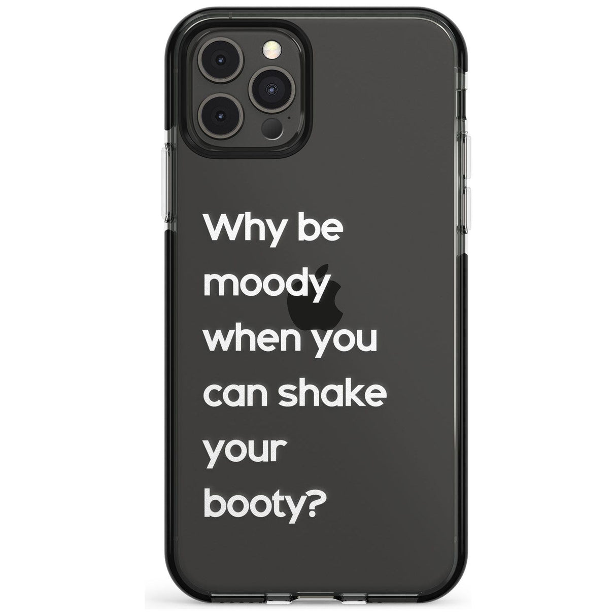 Why be moody? (White) Pink Fade Impact Phone Case for iPhone 11